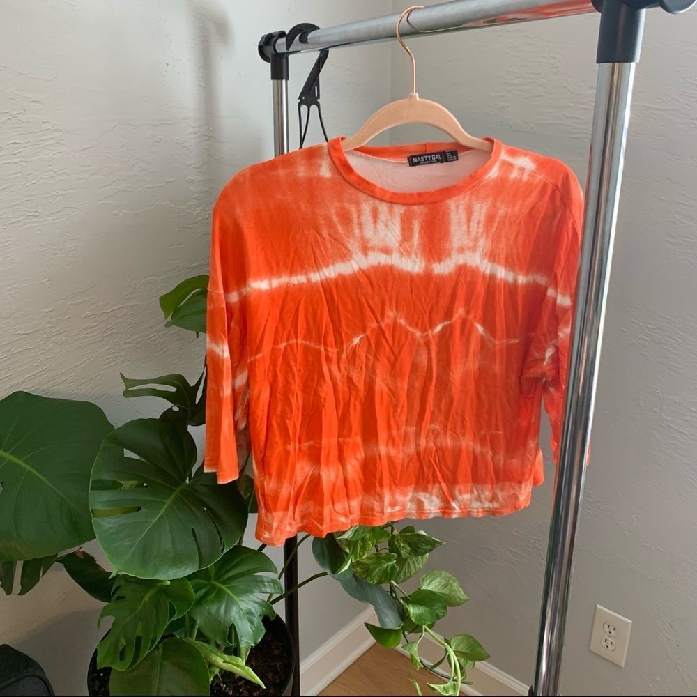 🌼 Nasty Gal Vintage Tie Dye Top size Small #34